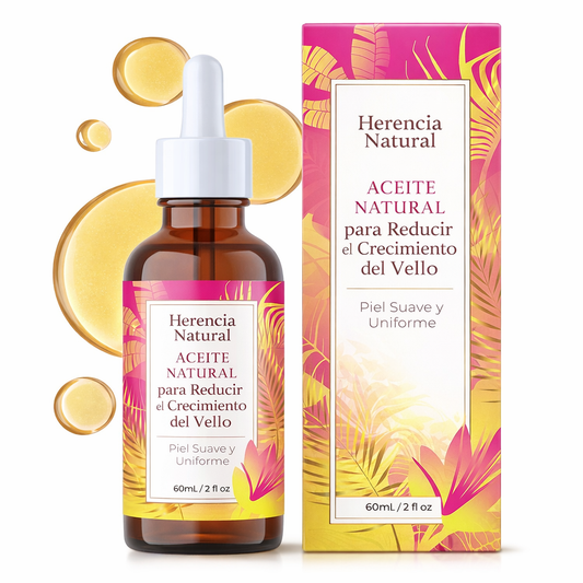 Herencia Natural - Aceite Natural para Reducir el Crecimiento del Vello
